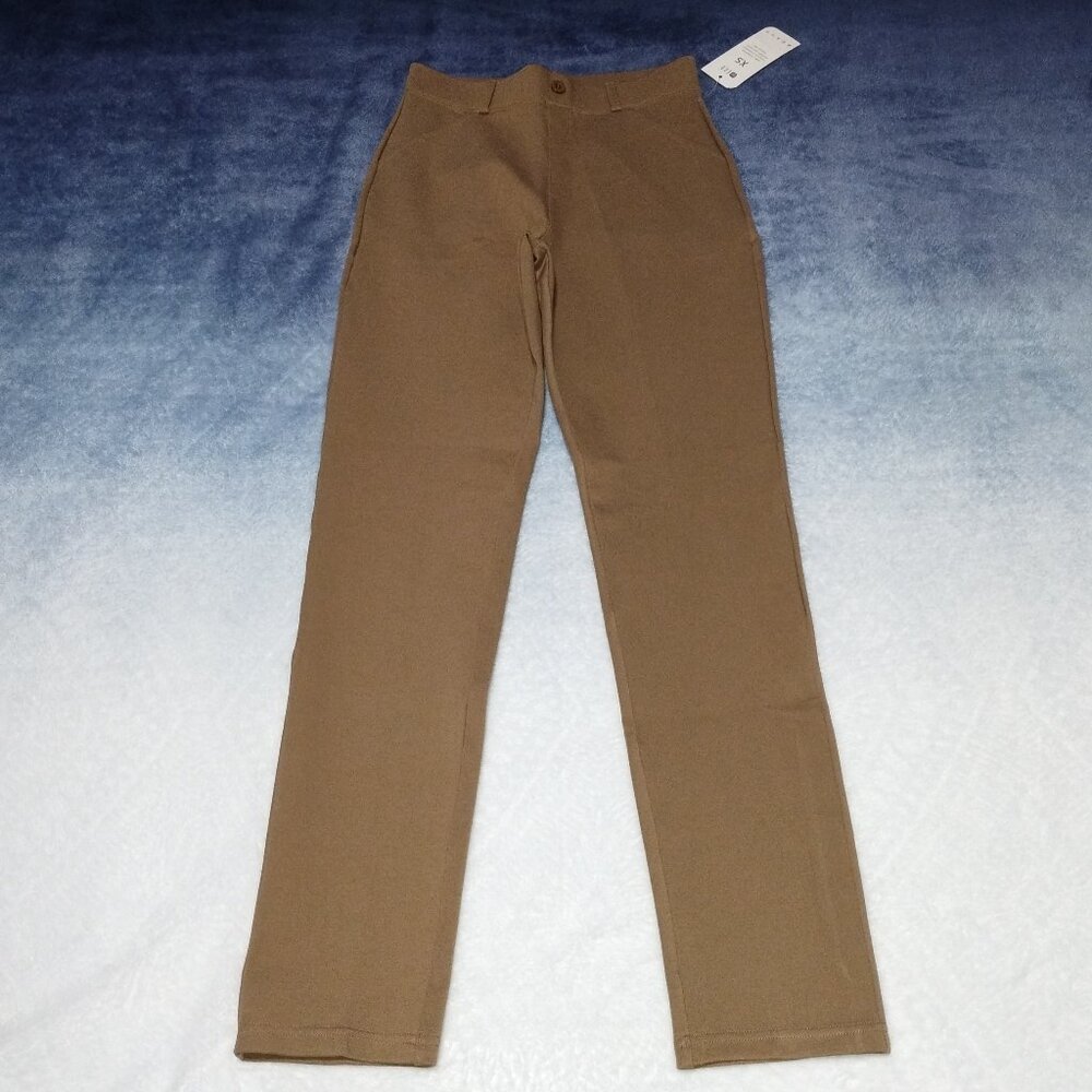 Women's Light Tan Color Pull on Pants by UUE Size XS. NWT.